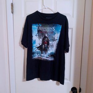 Assassin's Creed IV Black Flag Video Game Promo Graphic T-Shirt Men's XL